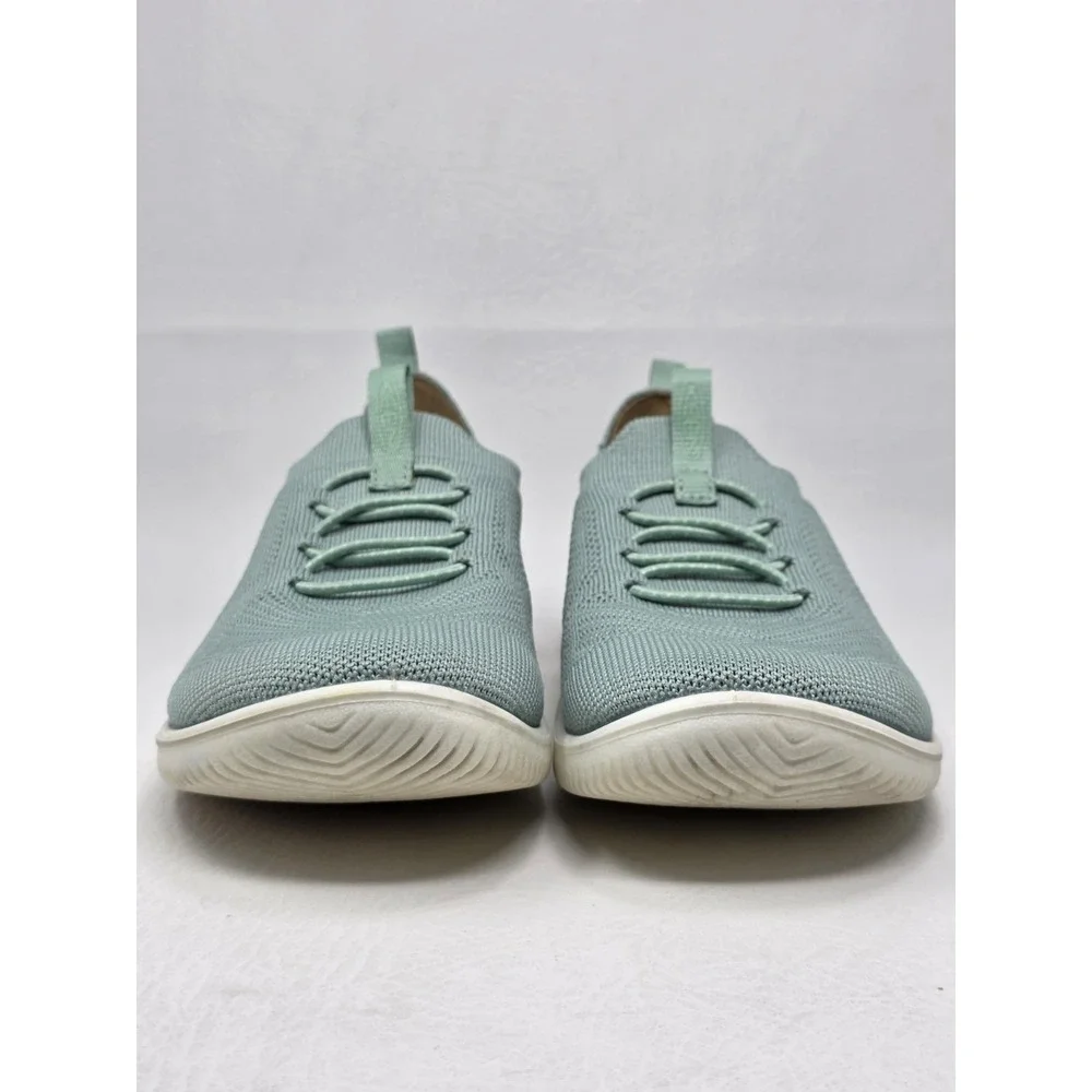 Keen Knx Knit Lace Sneakers Shoe Womens Size 7.5 Seafoam Green Pull on Pre-owned